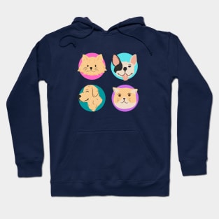 Pop Art Pets - Cats and Dogs Hoodie